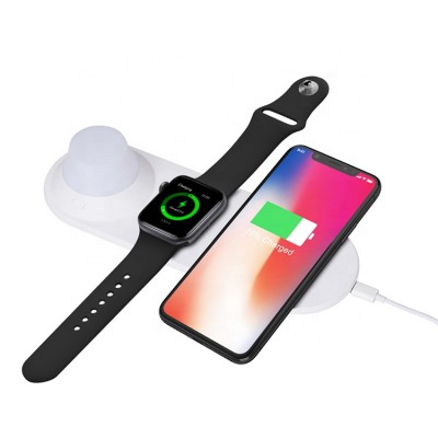 10W Fantasy For Iphone iwatch Phone Desktop Table With Led Qi Charging Wireless Charger Lamp